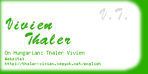 vivien thaler business card